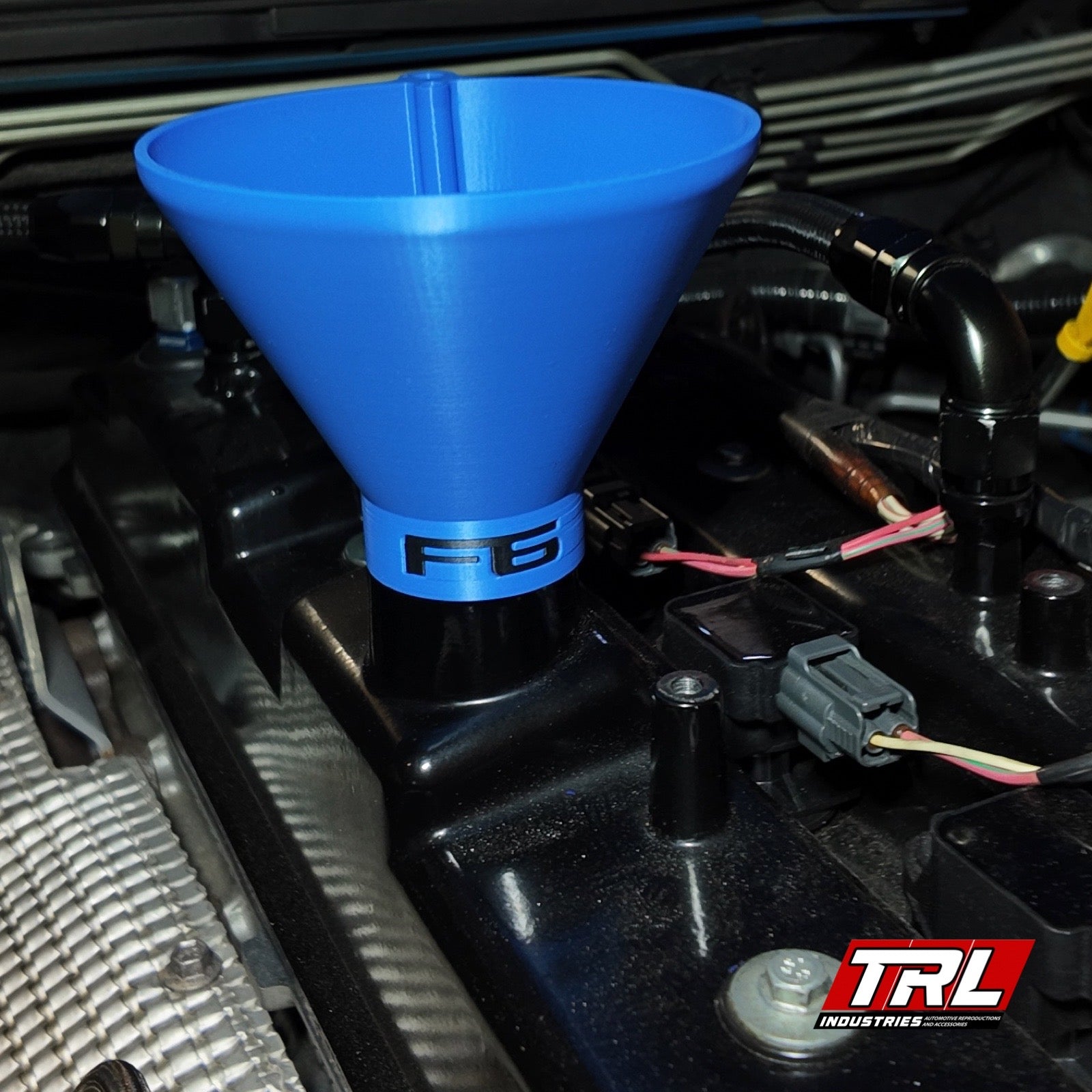 Ford Barra Threaded Oil Funnel - High Flow