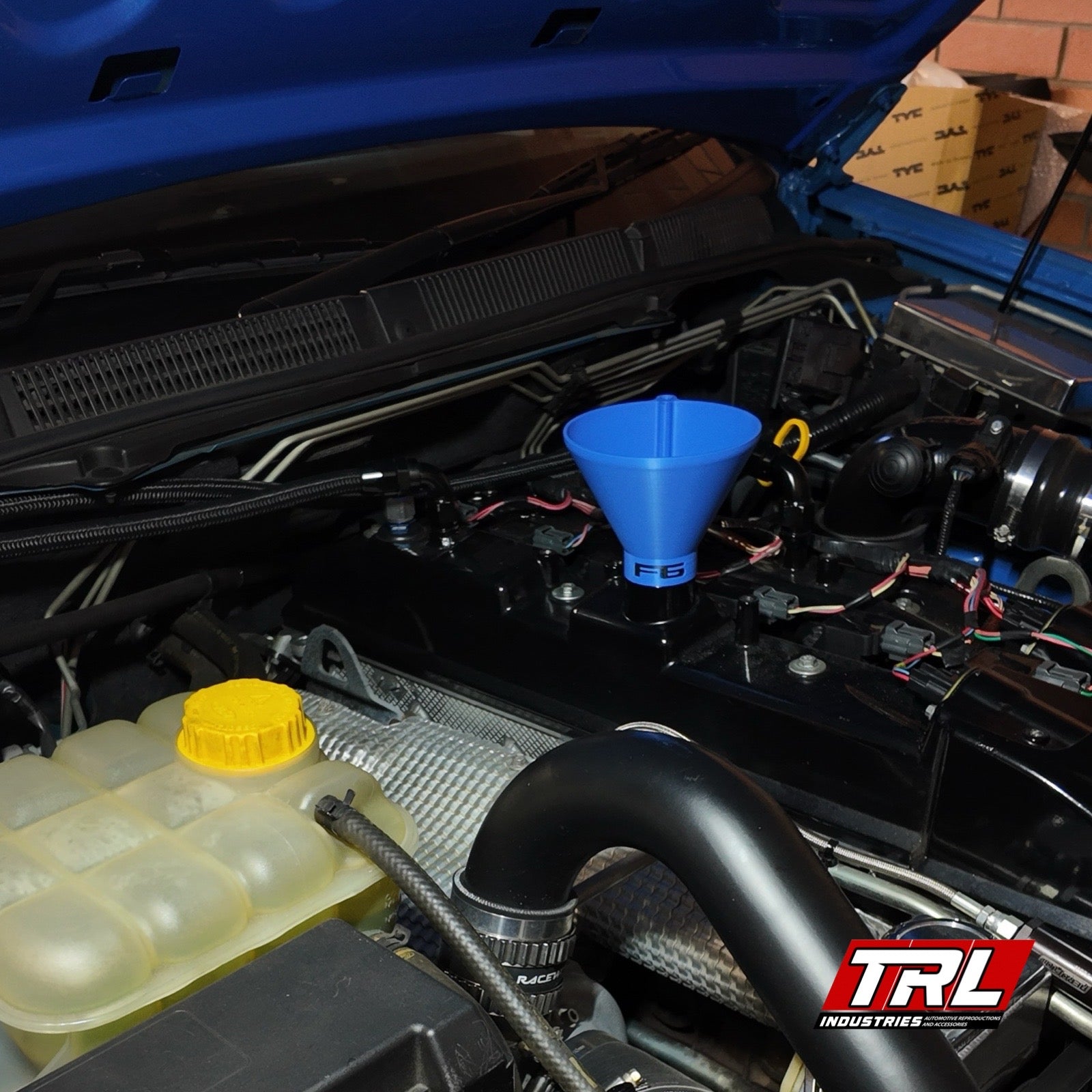 Ford Barra Threaded Oil Funnel - High Flow